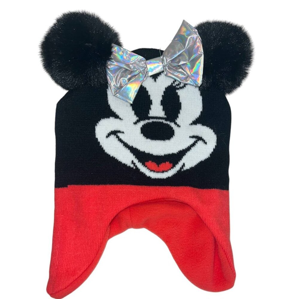 Disney's 100th Anniversary Toddler Pom Poms and Bow Hat and Glove Set - Picture 3 of 3